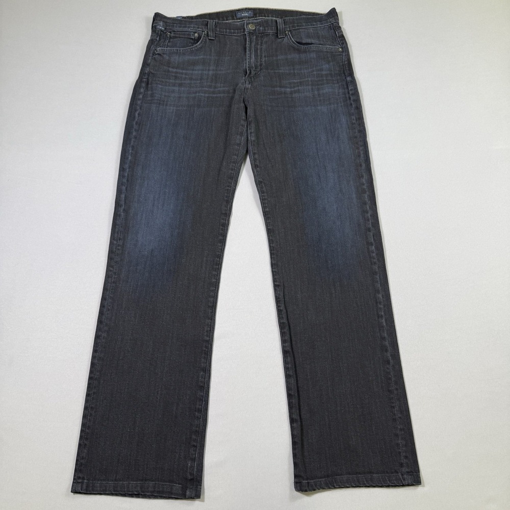 Citizens Of Humanity Jeans Mens 34x32 SID Relaxed Straight Leg Dark Blue Stretch
